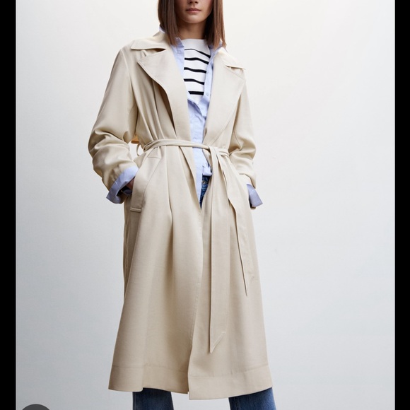 Mango New With Tags Trench Coat - Picture 1 of 9
